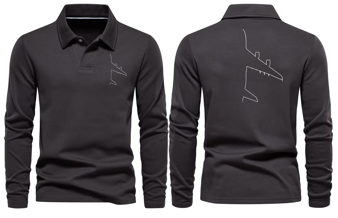 AIRBUS A380 LONG SLEEVE  POLO