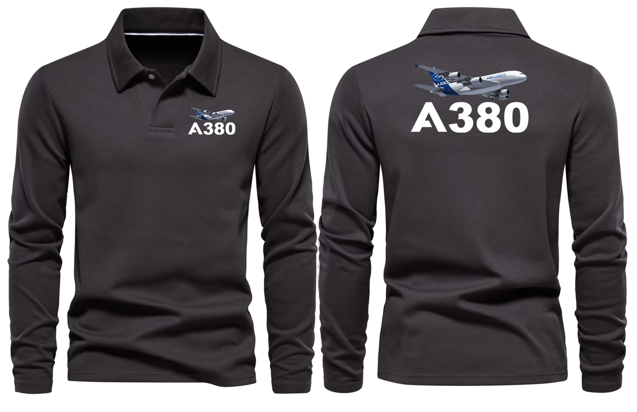 AIRBUS A380 LONG SLEEVE  POLO