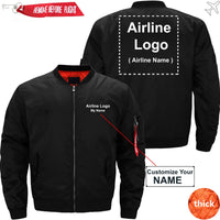 Thumbnail for CUSTOM NAME & AIRLINE LOGO - JACKET THE AV8R