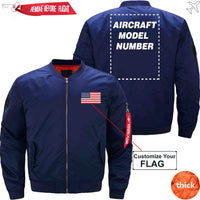 Thumbnail for FLAG WITH AIRCRAFT MODEL NUMBER - JACKET THE AV8R