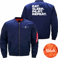 Thumbnail for HELICOPTER Ma-1 Bomber Jacket Flight Jacket Aviator Jacket THE AV8R