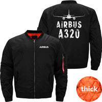 Thumbnail for AIRBUS A320 Ma-1 Bomber Jacket Flight Jacket Aviator Jacket THE AV8R