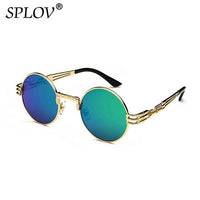 Thumbnail for New Fashion Retro Steampunk Round Metal Sunglasses for Men Women AV8R