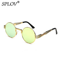 Thumbnail for New Fashion Retro Steampunk Round Metal Sunglasses for Men and Women AV8R