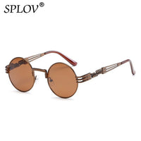 Thumbnail for New Fashion Retro Steampunk Round Metal Sunglasses for Men and Women AV8R