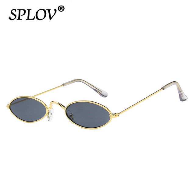 Retro Small Oval Sunglasses Men Women SteamPunk Vintage Sun Glasses AV8R