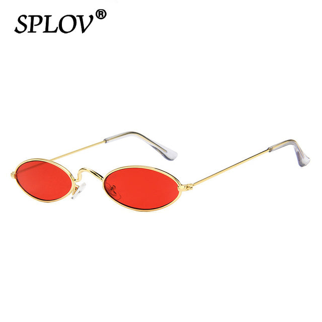 Retro Small Oval Sunglasses Men Women SteamPunk Vintage Sun Glasses AV8R