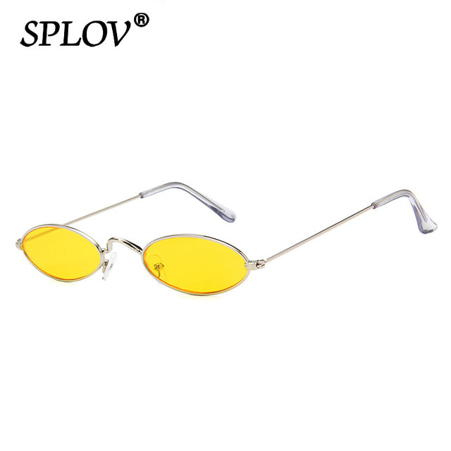 Retro Small Oval Sunglasses Men Women SteamPunk Vintage Sun Glasses AV8R