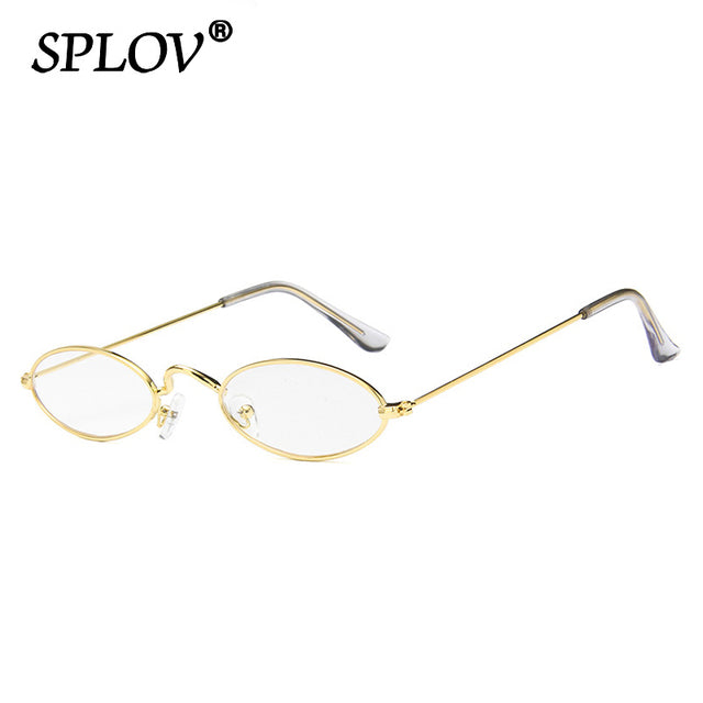 Retro Small Oval Sunglasses Men Women SteamPunk Vintage Sun Glasses AV8R