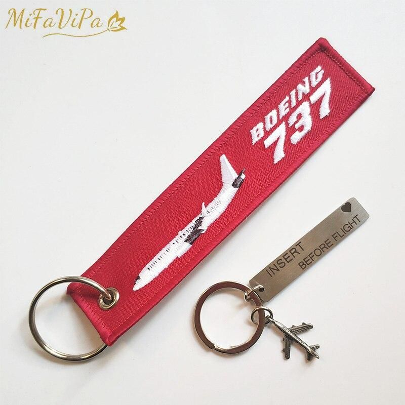 1 SET BOEING 737 EMBROIDERY KEY CHAIN - PILOTSX