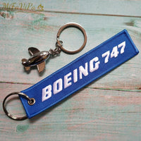 Thumbnail for 1 SET BOEING 747 EMBROIDERY KEY CHAIN - PILOTSX