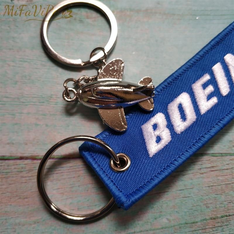 1 SET BOEING 747 EMBROIDERY KEY CHAIN - PILOTSX