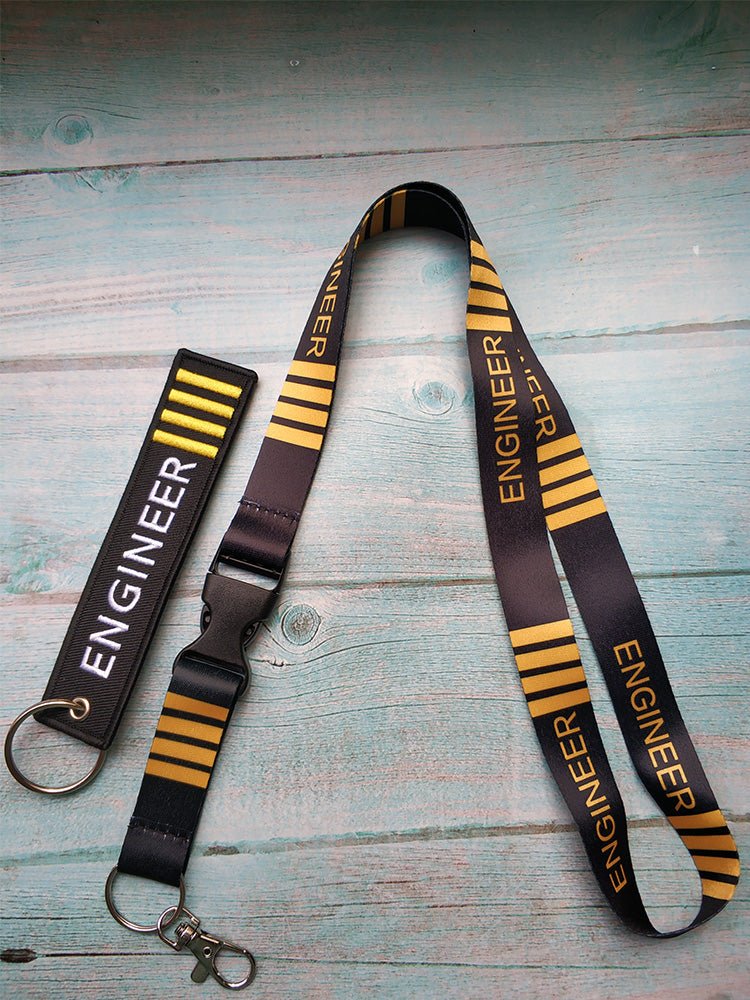 1 SET ENGINEER LANYARDS NECK STRAP PHONE KEY CHAIN - PILOTSX