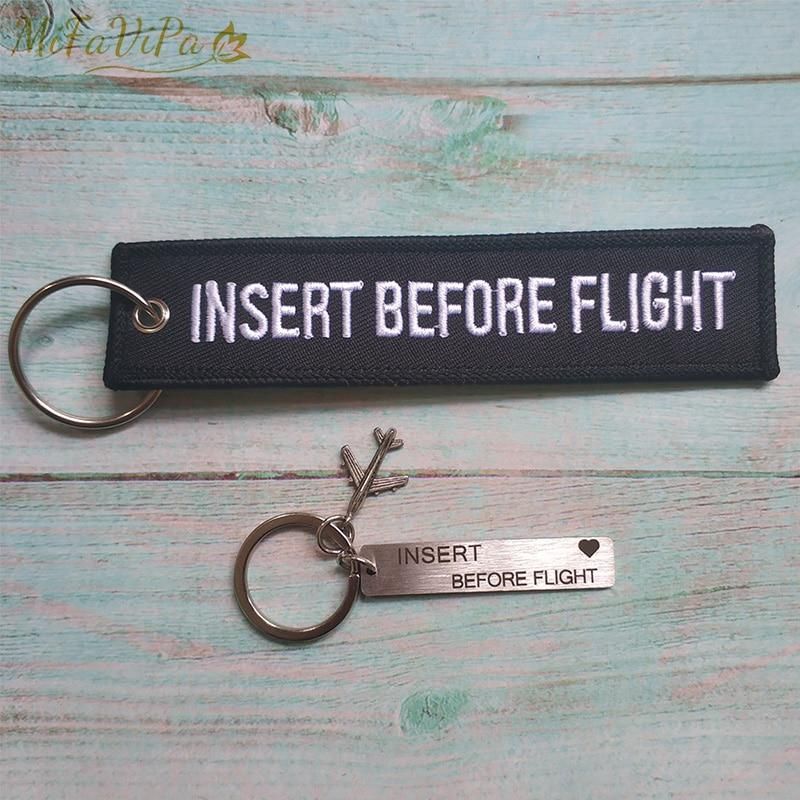 1 SET INSERT BEFORE FLIGHT KEYCHAIN - PILOTSX