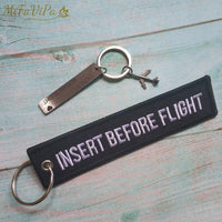 Thumbnail for 1 SET INSERT BEFORE FLIGHT KEYCHAIN - PILOTSX