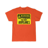 Thumbnail for WARNING AIRPLANES T SHIRT THE AV8R