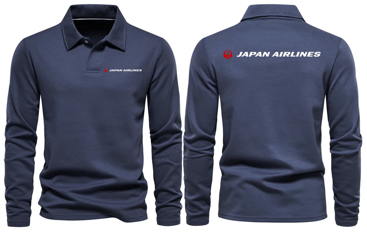 JAPAN AIRLINES LONG SLEEVE POLO