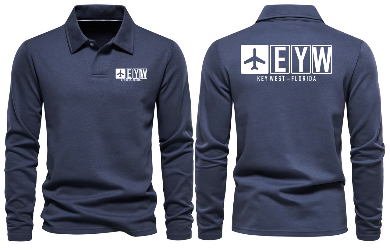 EYW AIRPORT LONG SLEEVE POLO