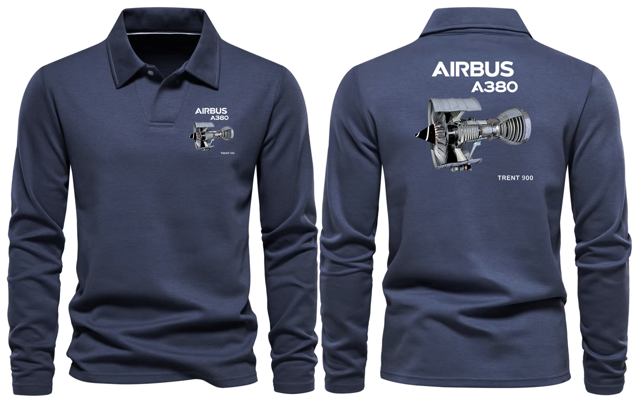 AIRBUS A380 TRENT 900  LONG SLEEVE  POLO