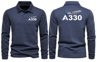Thumbnail for AIRBUS 330 LONG SLEEVE  POLO