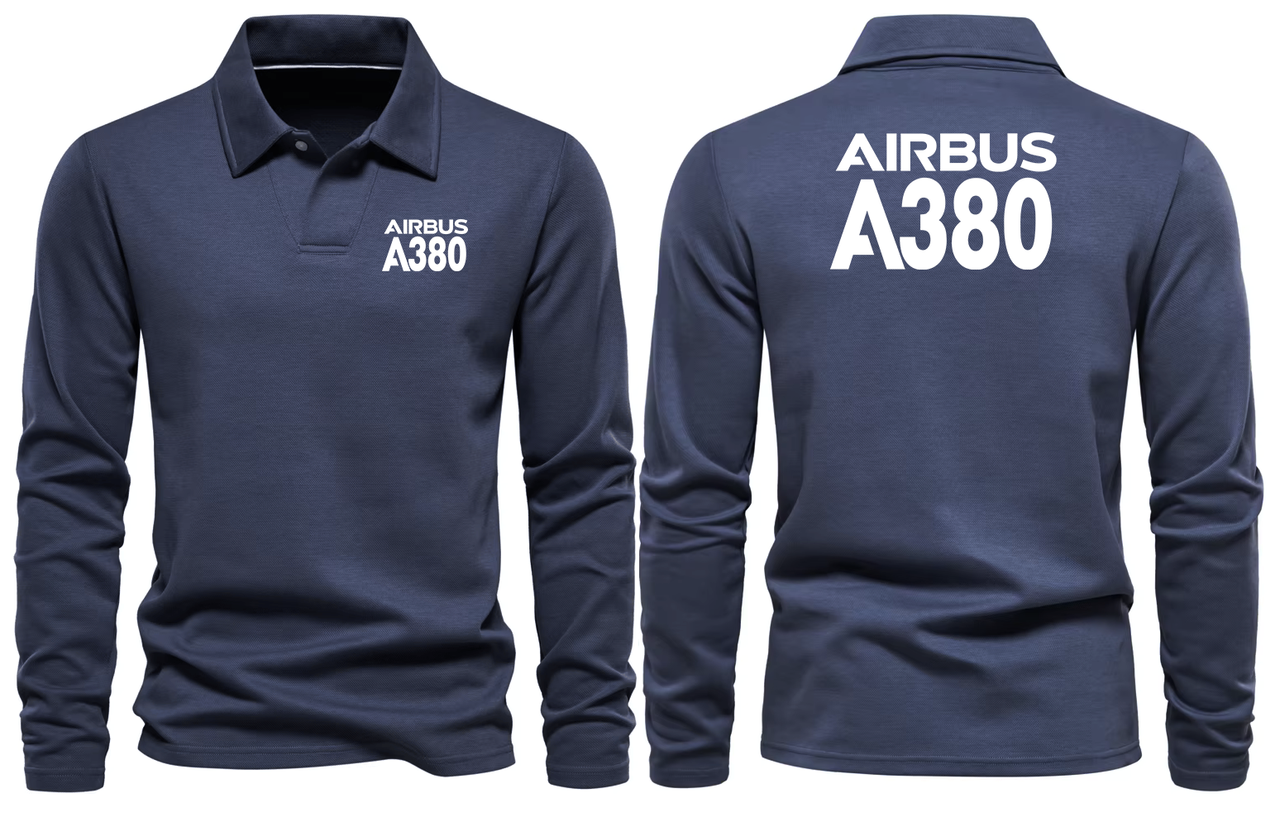 AIRBUS A380 LONG SLEEVE  POLO