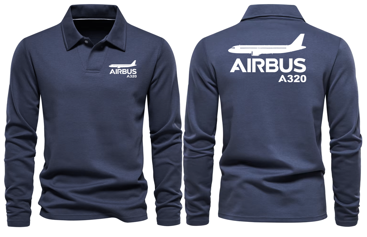 AIRBUS A320 LONG SLEEVE  POLO