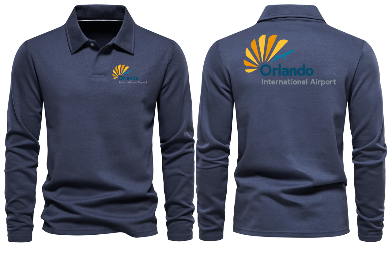 ORLANDO AIRPORT LONG SLEEVE  POLO