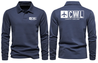 Thumbnail for CWL AIRPORT LONG SLEEVE POLO