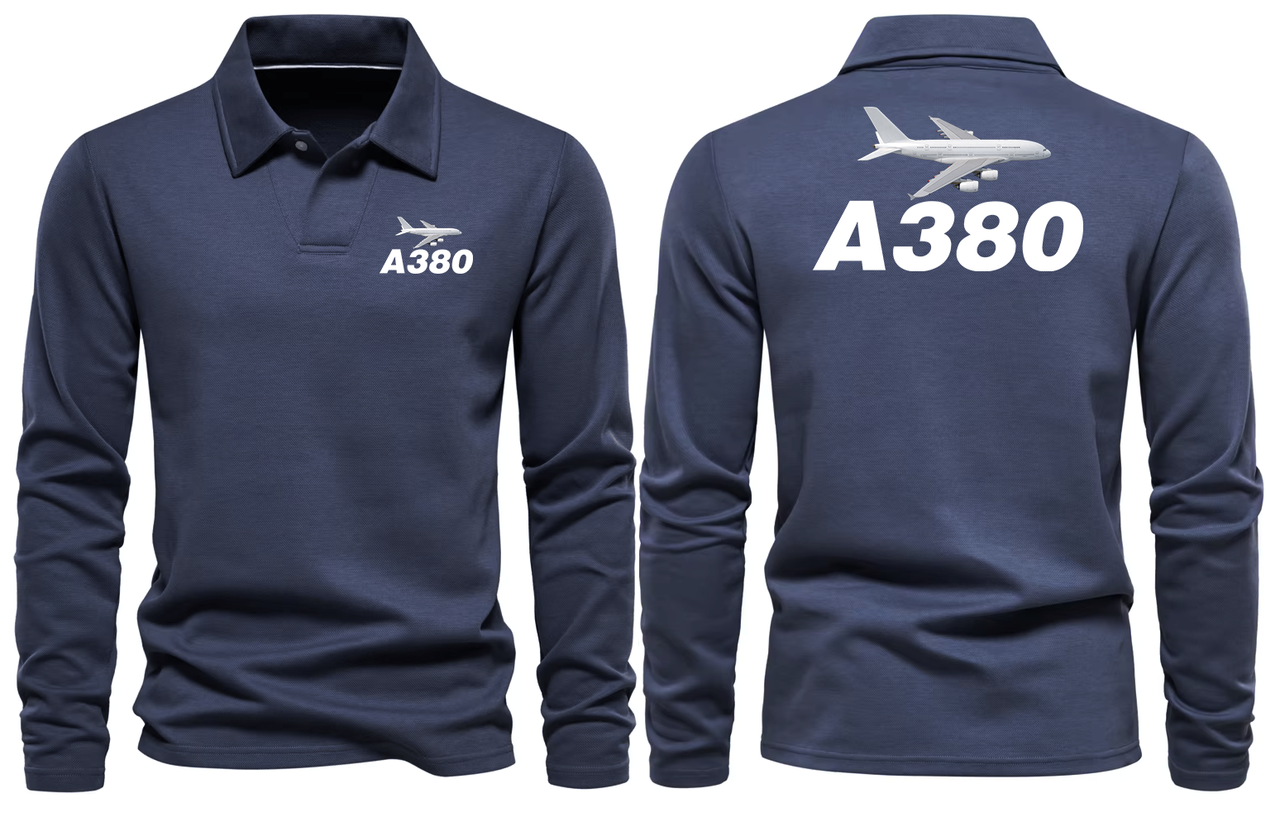 AIRBUS A380 LONG SLEEVE  POLO