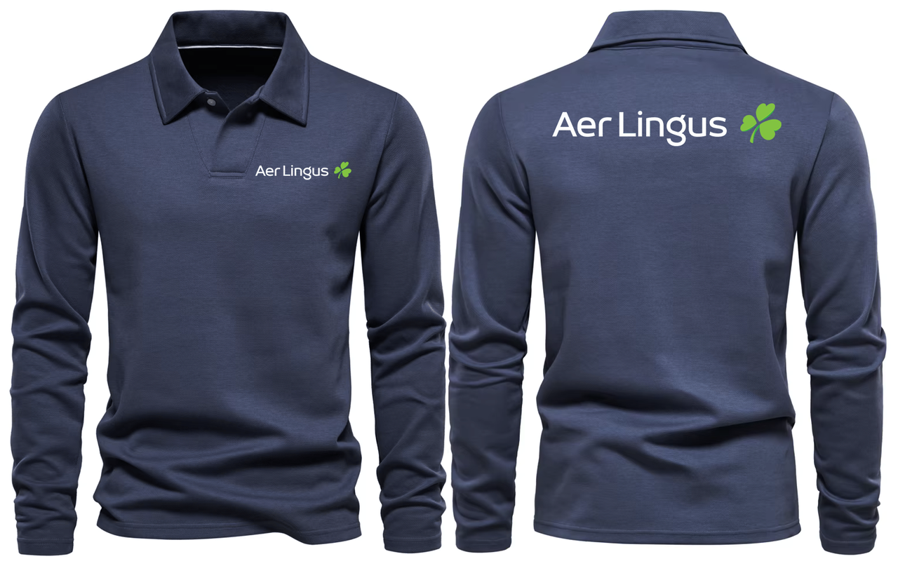 LINGUS AIRLINES LONG SLEEVE  POLO
