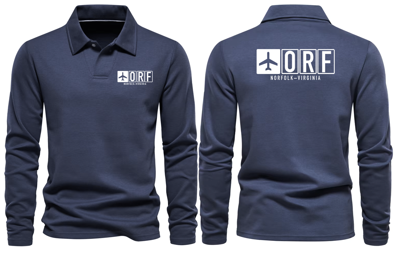 ORF AIRPORT LONG SLEEVE POLO