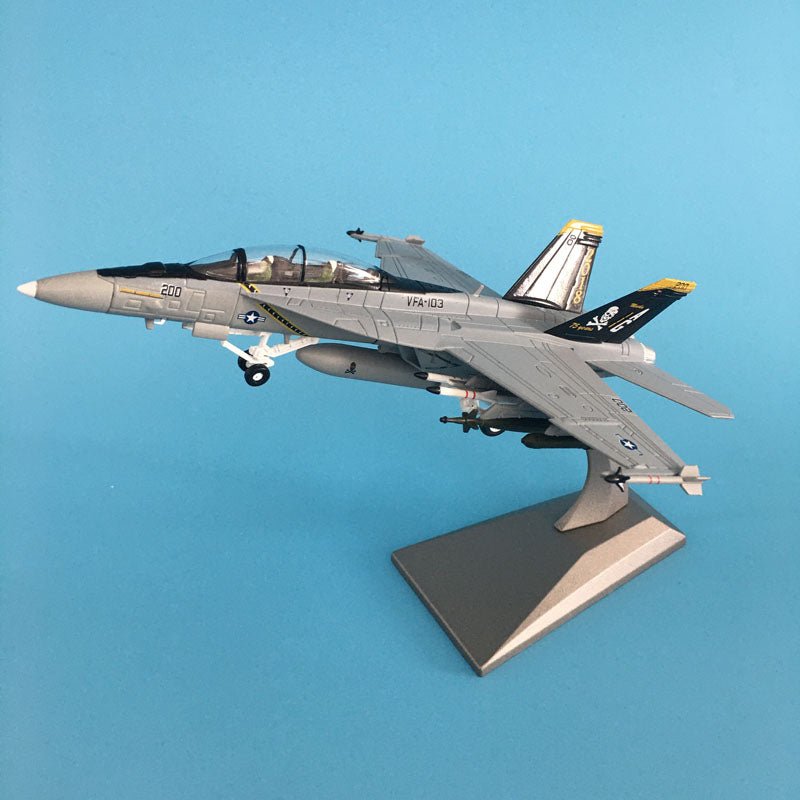 1/100 MILITARY MODEL TOYS F/A - 18 FIGHTER DIECAST METAL PLANE AIRCRAFT AIRPLANE MODEL - PILOTSX