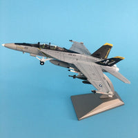 Thumbnail for 1/100 MILITARY MODEL TOYS F/A - 18 FIGHTER DIECAST METAL PLANE AIRCRAFT AIRPLANE MODEL - PILOTSX