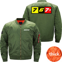 Thumbnail for Boeing 767 Ma-1 Bomber Jacket Flight Jacket Aviator Jacket THE AV8R