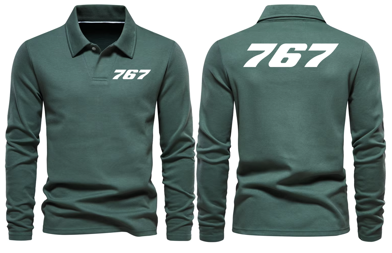 BOEING 767 LONG SLEEVE  POLO