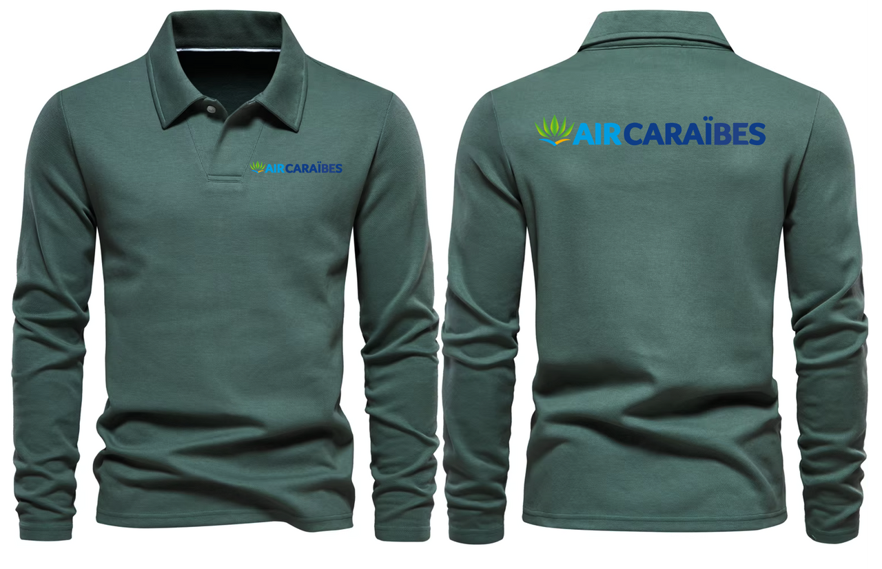 AIR CARAUBEES LONG SLEEVE  POLO