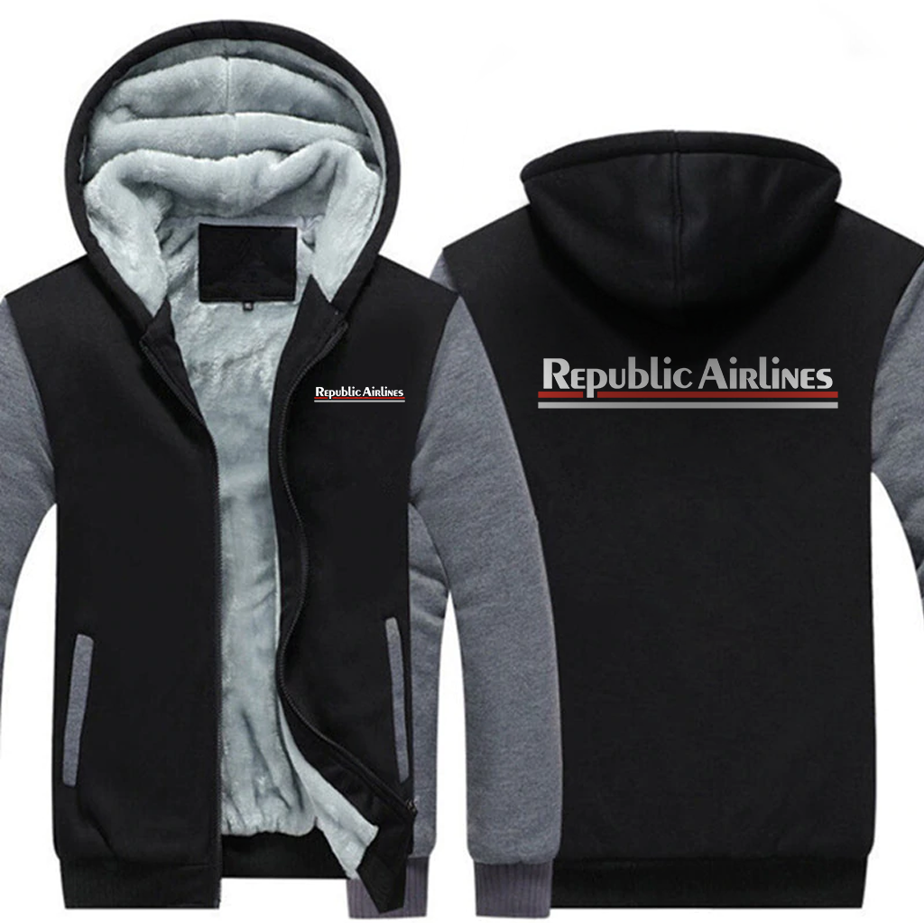 REPUBLIC AIRLINES  JACKETS FLEECE SWEATSHIRT