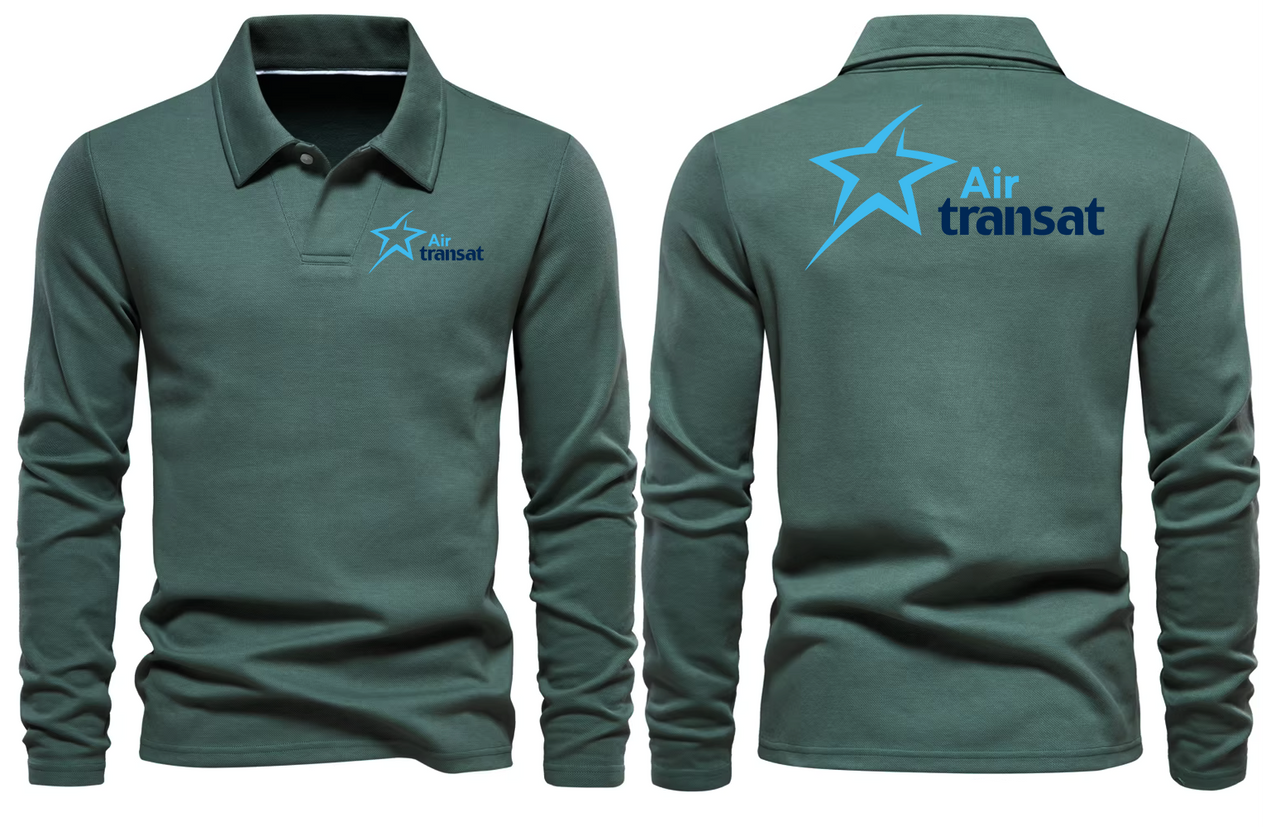 AIR TRANSAT LONG SLEEVE  POLO 01