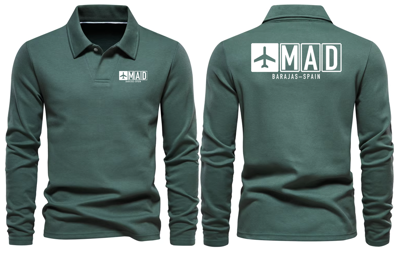 MAD AIRPORT LONG SLEEVE POLO