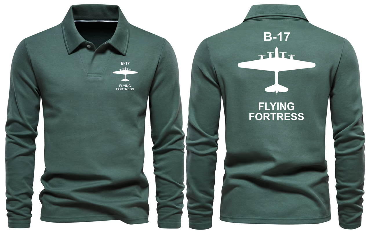 BOEING 17 LONG SLEEVE  POLO
