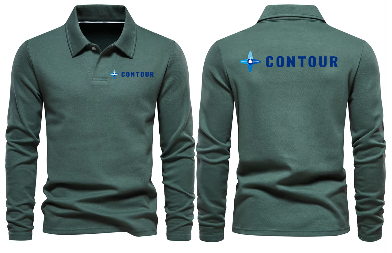 CONTOUR AIRWAYS LONG SLEEVE  POLO