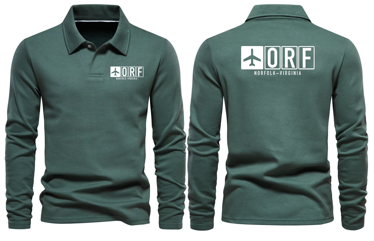 ORF AIRPORT LONG SLEEVE POLO
