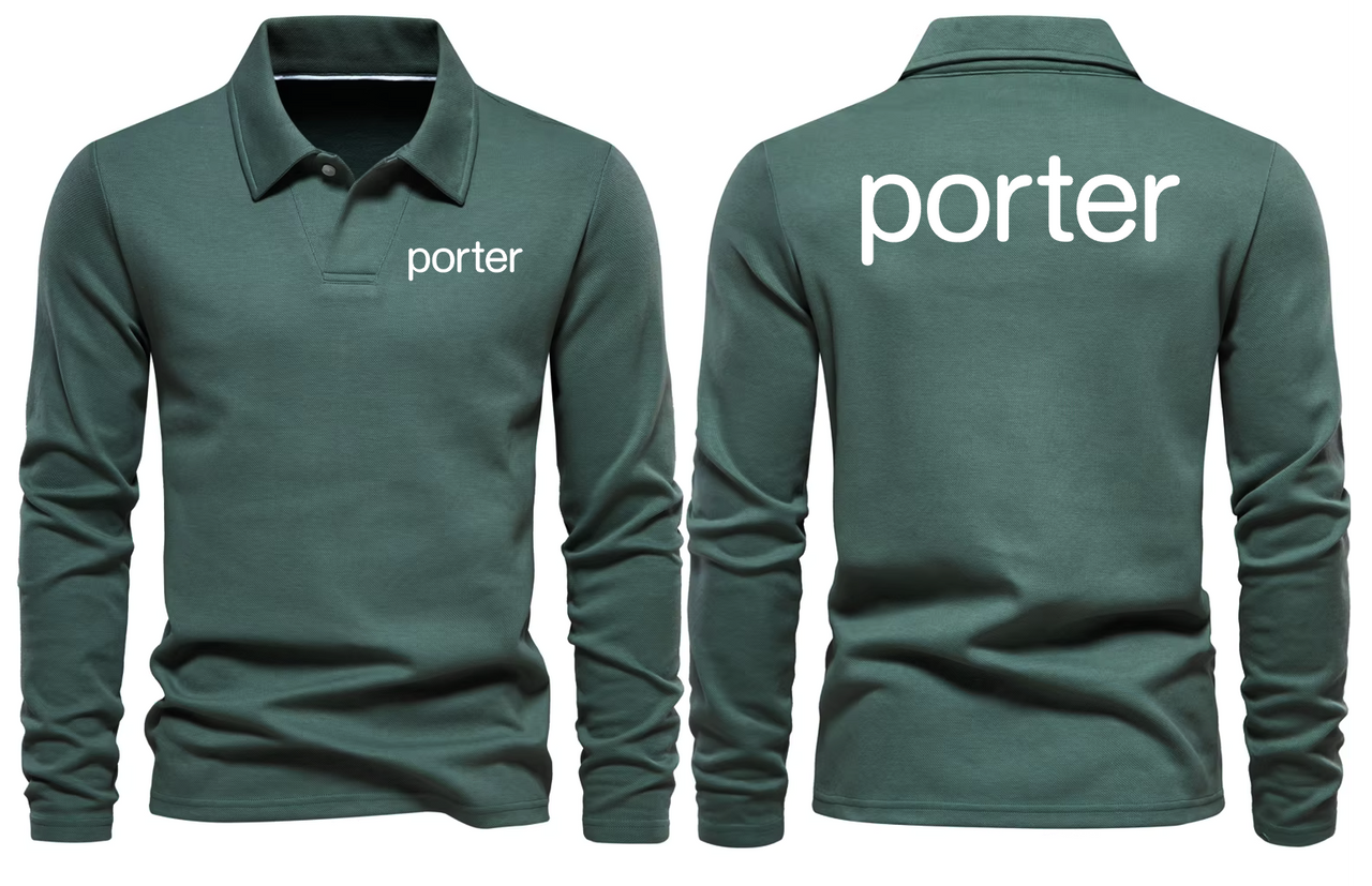 PORTER AIRLINES LONG SLEEVE  POLO