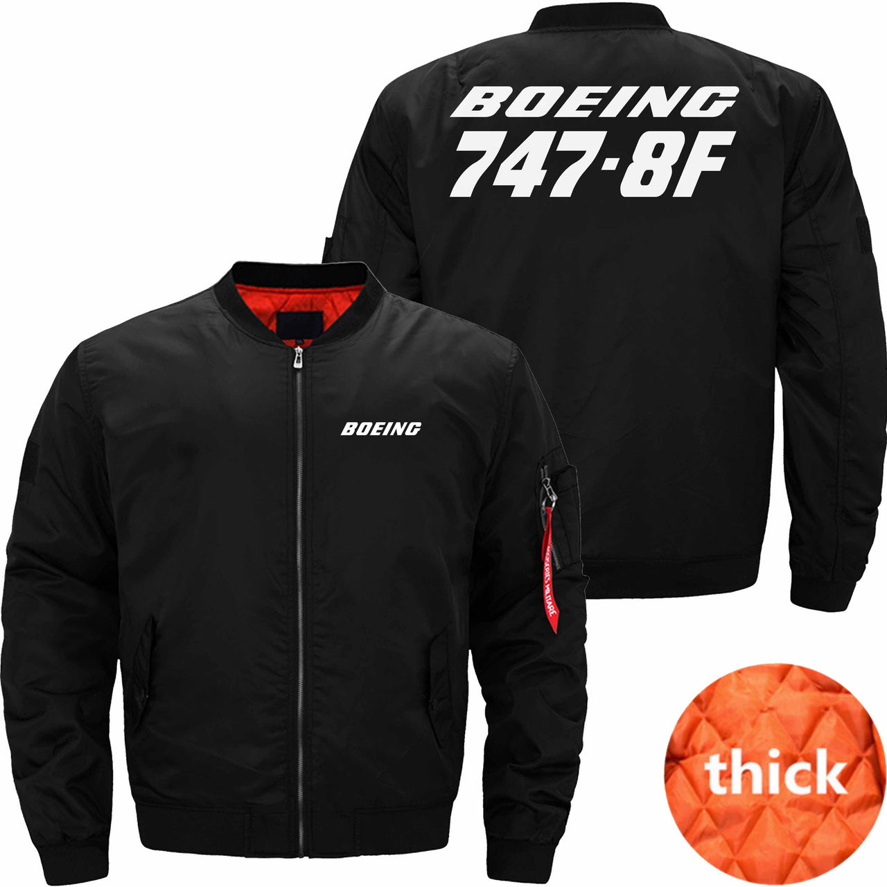 Boeing 747-8F Ma-1 Bomber Jacket Flight Jacket Aviator Jacket THE AV8R