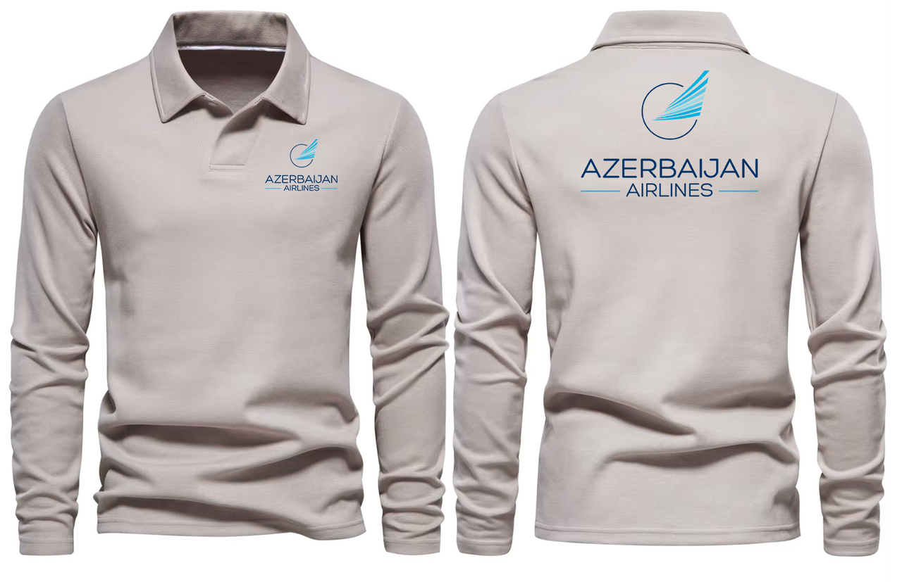 AZERBAIJAN AIRLINES LONG SLEEVE  POLO