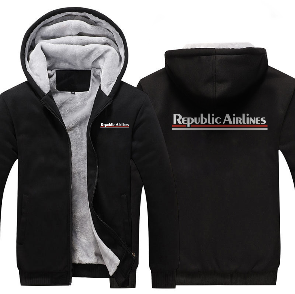 REPUBLIC AIRLINES  JACKETS FLEECE SWEATSHIRT