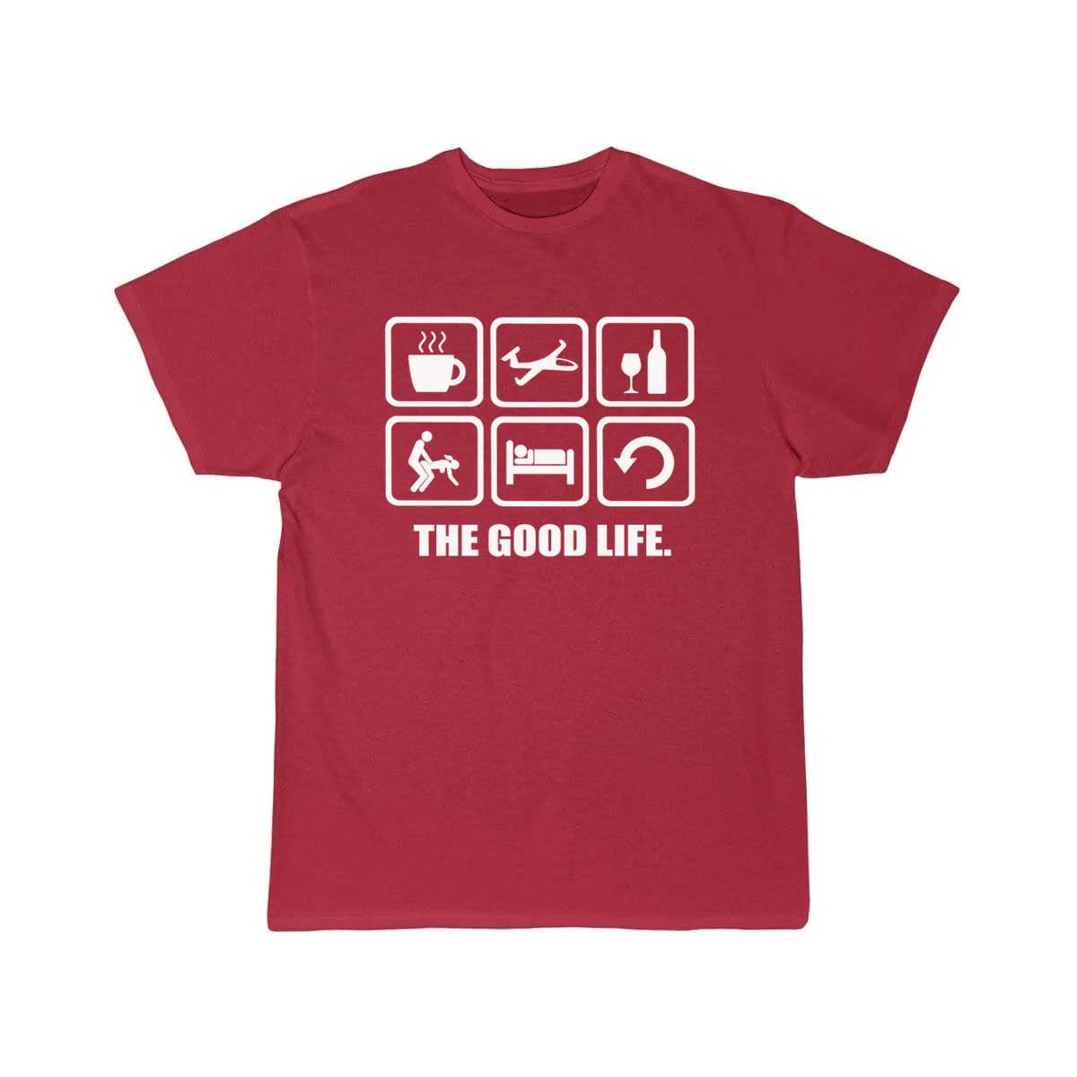 Funny Gliding The Good Life T-SHIRT A V 8 R