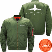 Thumbnail for Boeing 747 RUNWAY Ma-1 Bomber Jacket Flight Jacket Aviator Jacket THE AV8R