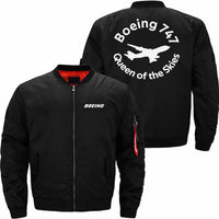 Thumbnail for Boeing 747 THE QUEEN OF THE SKIES Ma-1 Bomber Jacket Flight Jacket Aviator Jacket THE AV8R