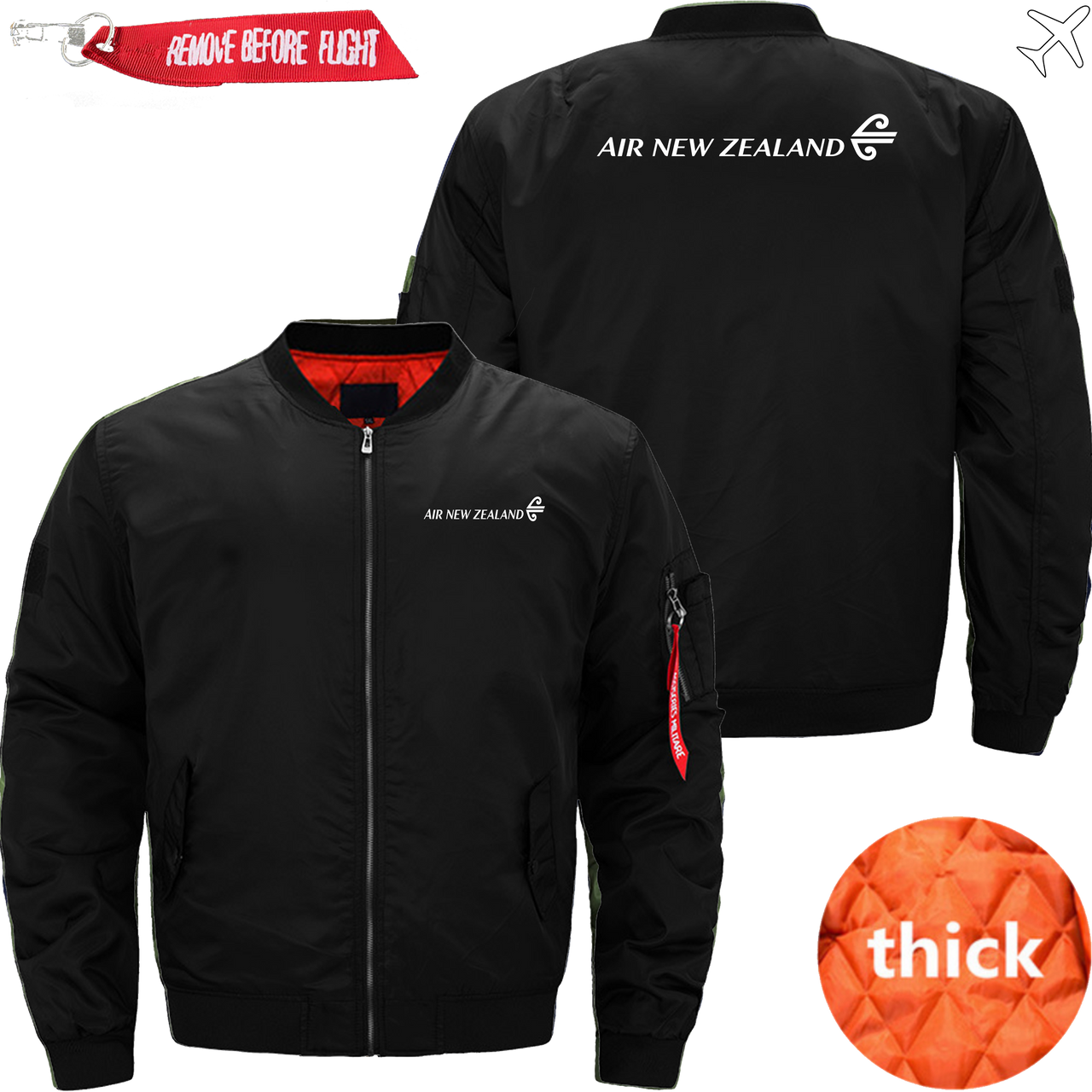 NEW ZEALAND AIRLINES MA1 JACKET THE AV8R